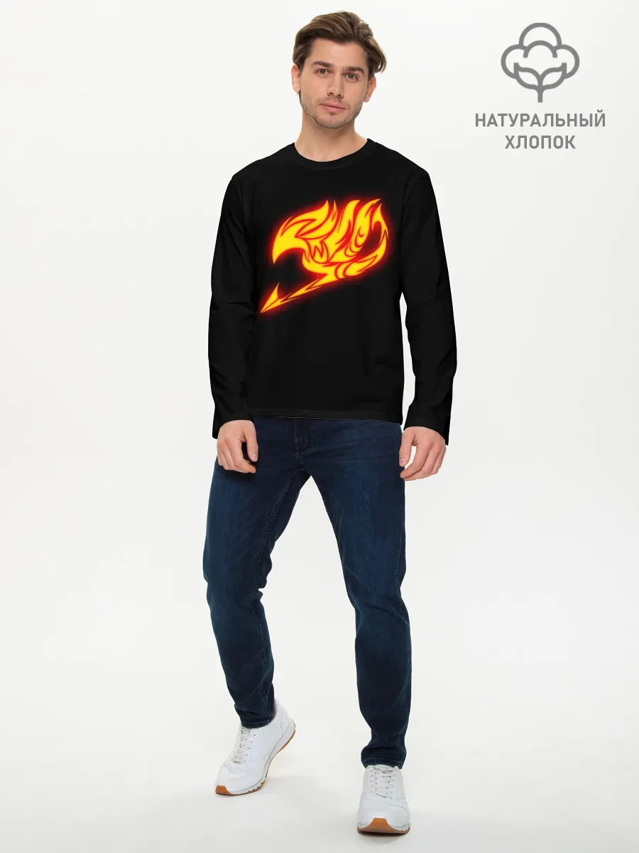 Мужской лонгслив базовый / FAIRY TAILS NATSU DRAGNEEL