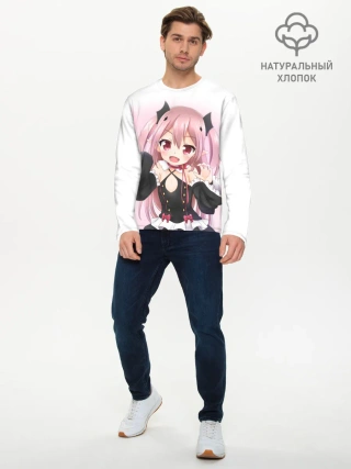 Мужской лонгслив базовый / Милый вампир