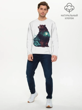 Мужской лонгслив базовый / Дух природы