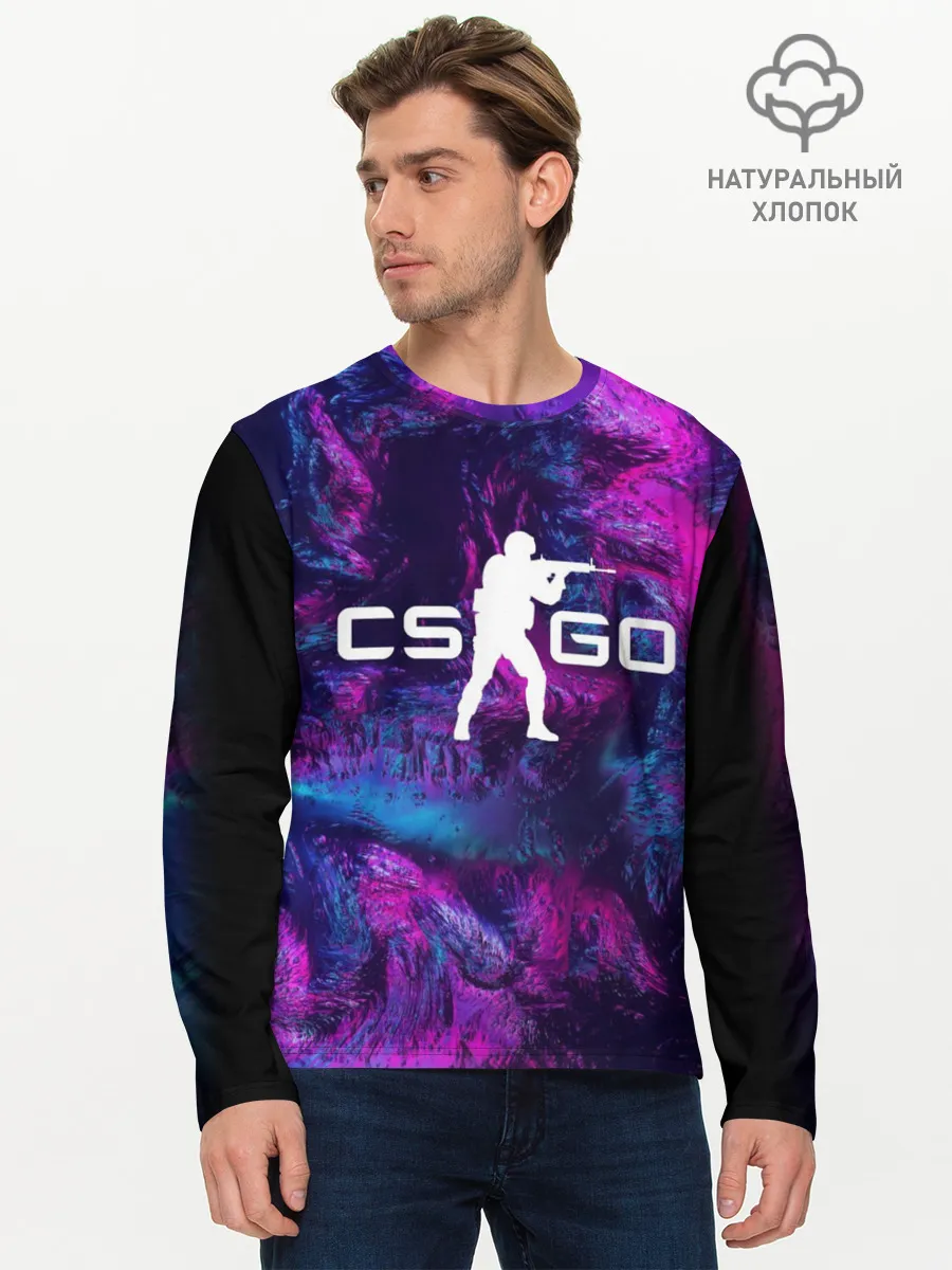 Мужской лонгслив базовый / CS GO HYPER BEAST LANDSCAPE