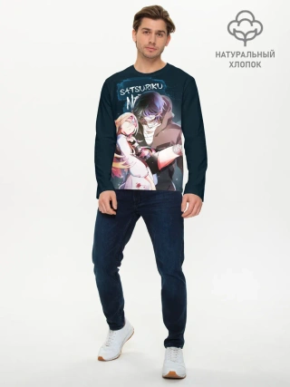 Мужской лонгслив базовый / Satsuriku no tenshi