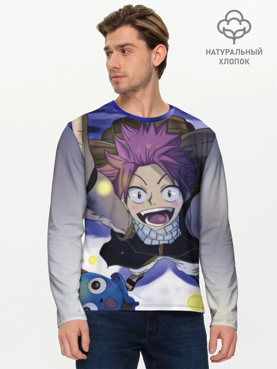 Мужской лонгслив базовый / Нацу