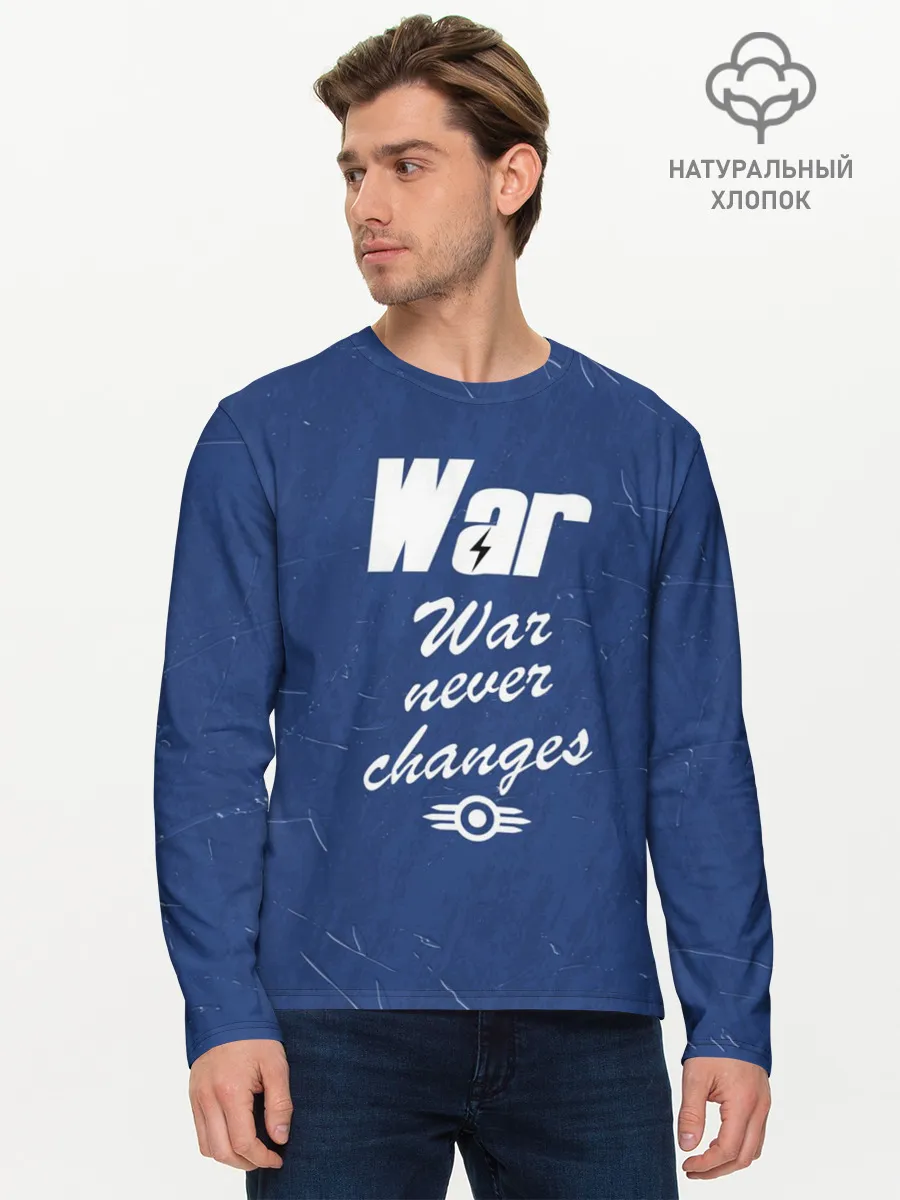 Мужской лонгслив базовый / WAR NEVER CHANGES