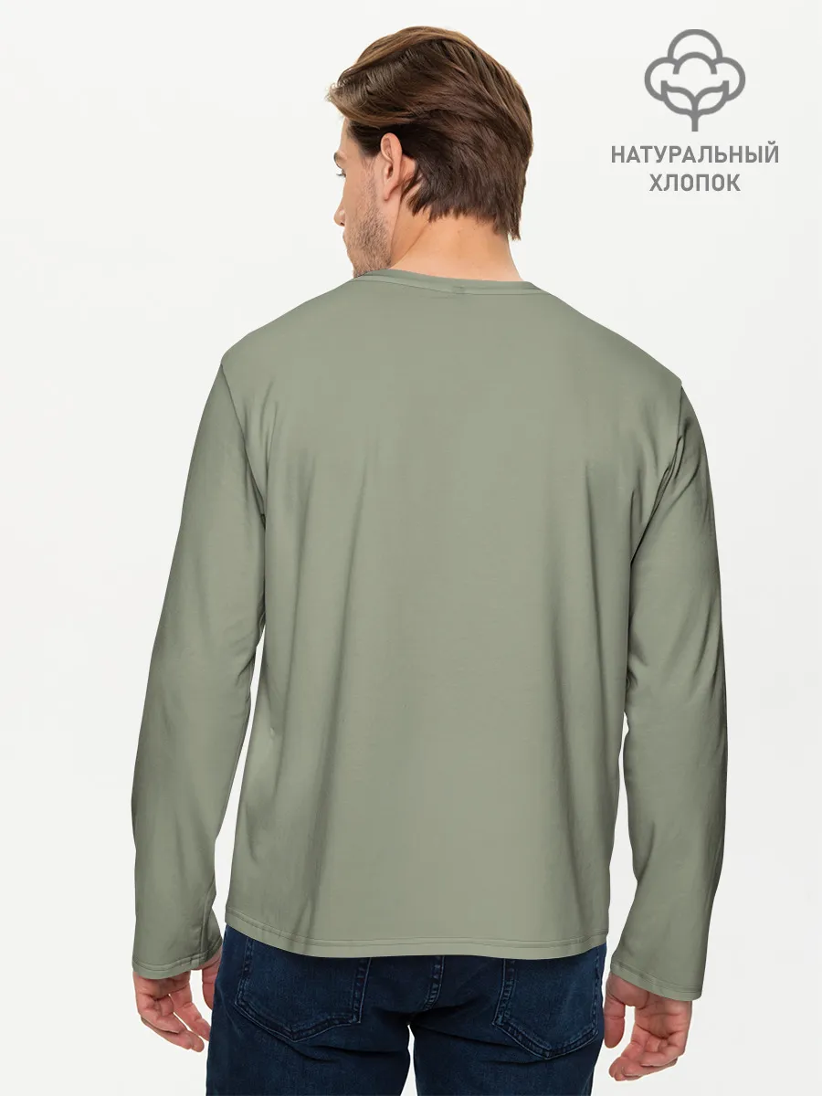 Мужской лонгслив базовый / Каонаси с петухом