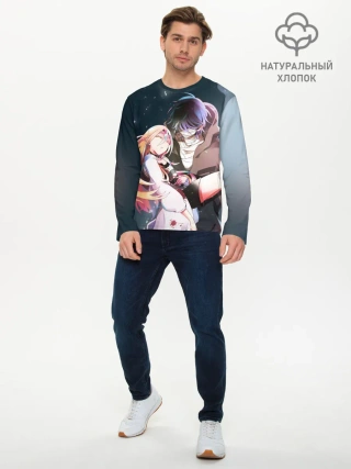 Мужской лонгслив базовый / Death art