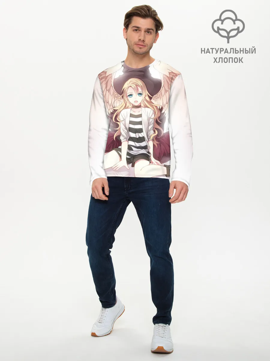 Мужской лонгслив базовый / Рейчел ангел