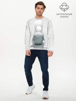 Мужской лонгслив базовый / Snow