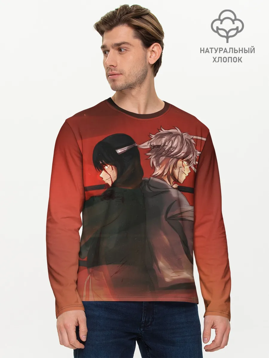 Мужской лонгслив базовый / Back to back