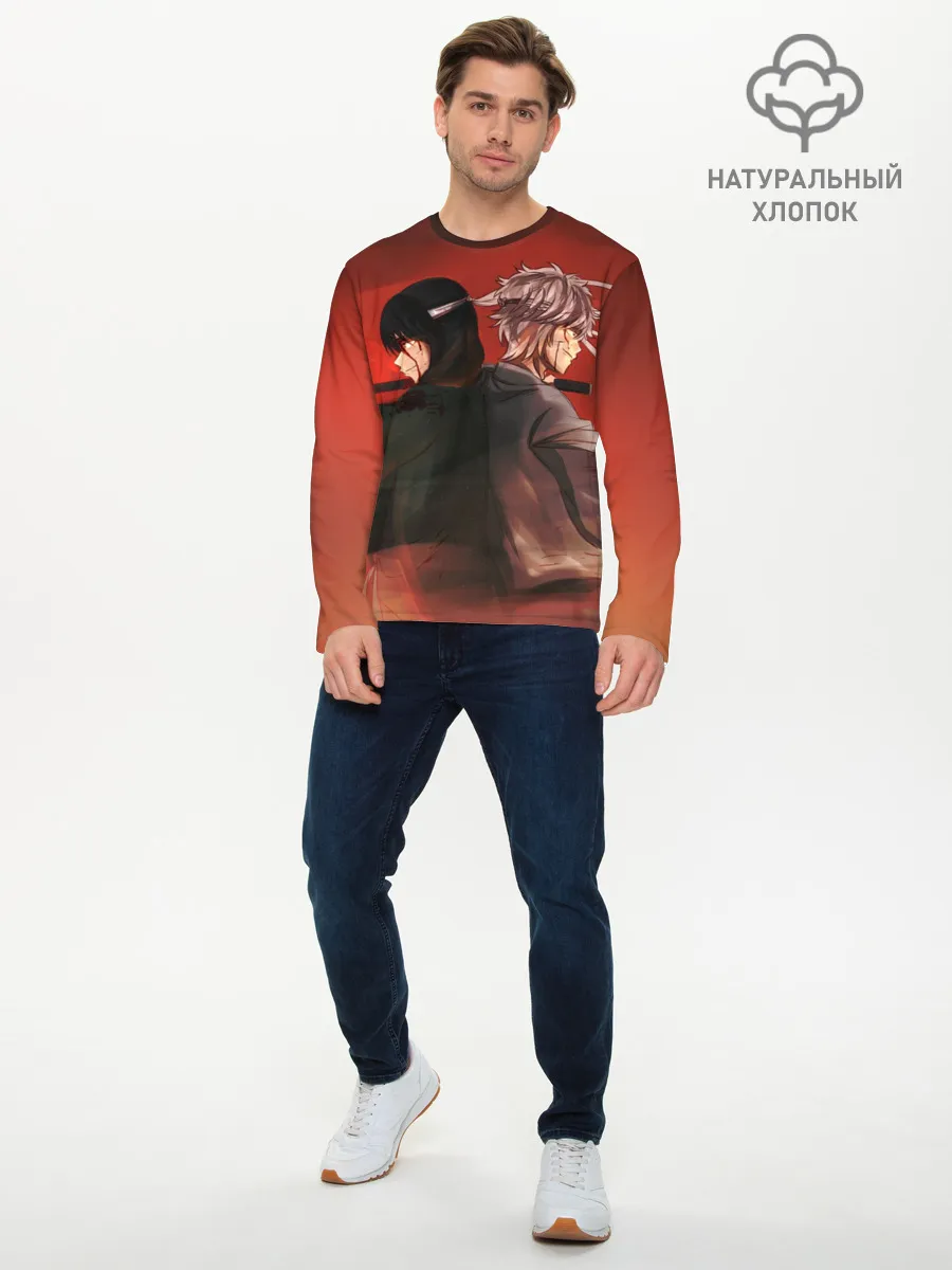 Мужской лонгслив базовый / Back to back