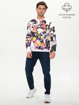 Мужской лонгслив базовый / Full Gintama