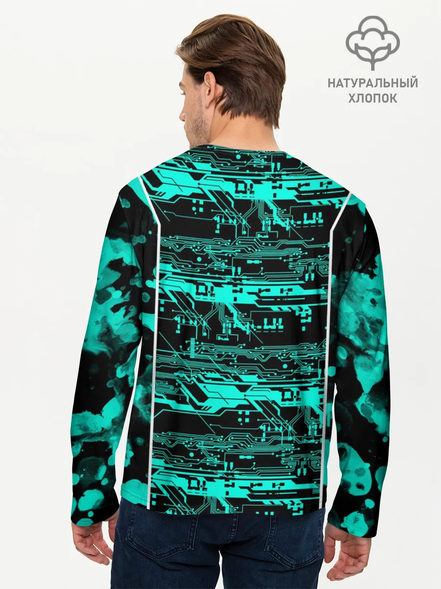 Мужской лонгслив базовый / Detroit: AM I ALIVE?