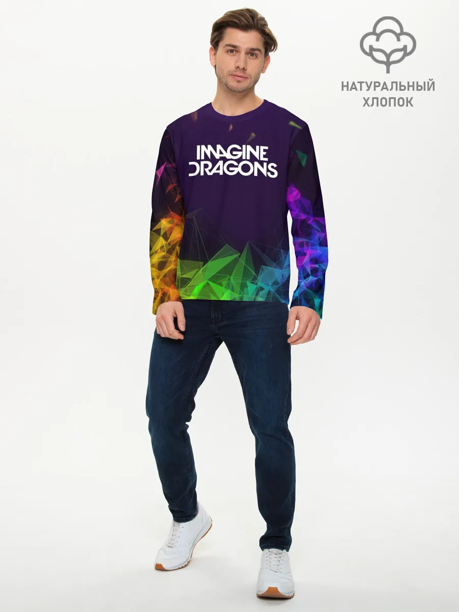 Мужской лонгслив базовый / IMAGINE DRAGONS