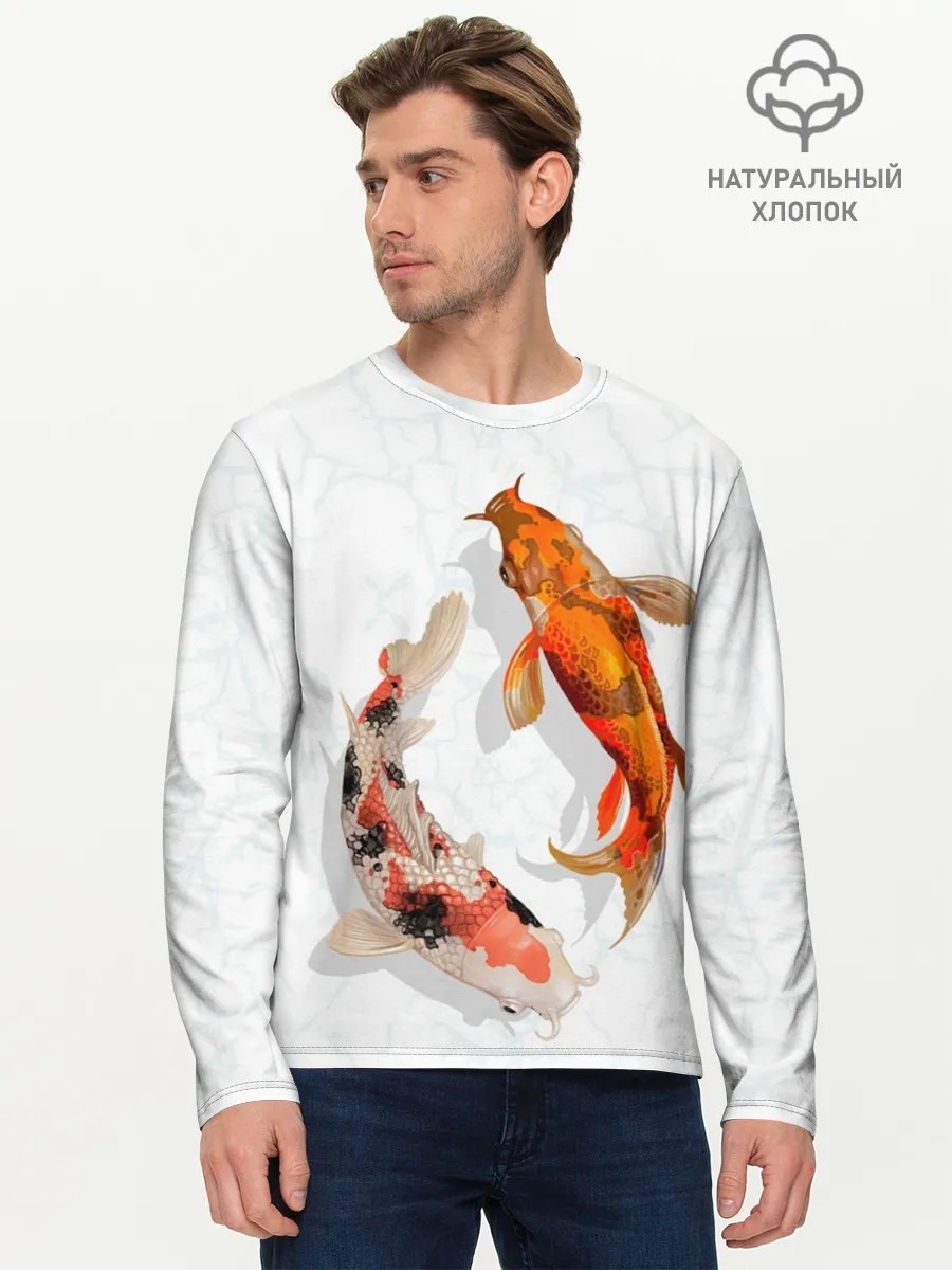 Мужской лонгслив базовый / Приношу удачу