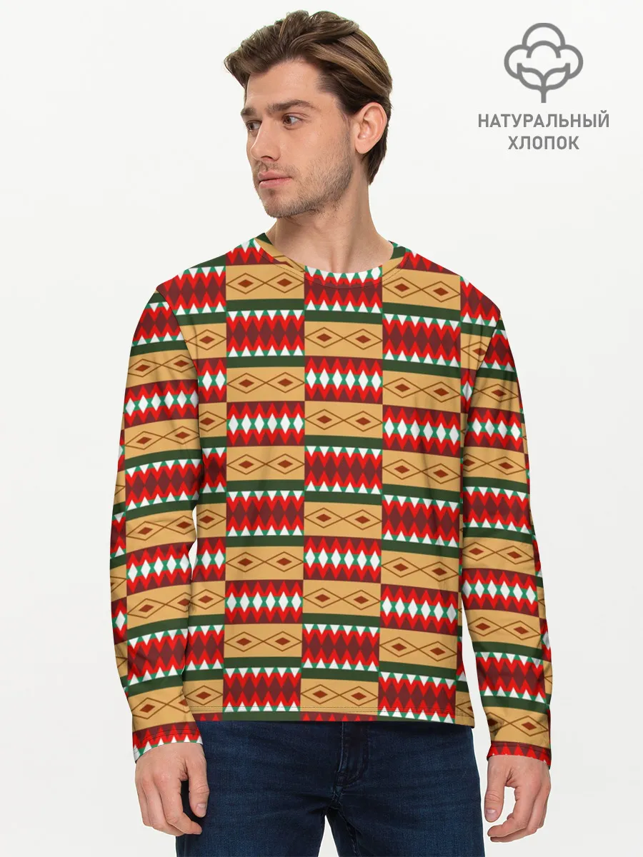 Мужской лонгслив базовый / BTS - IDOL -