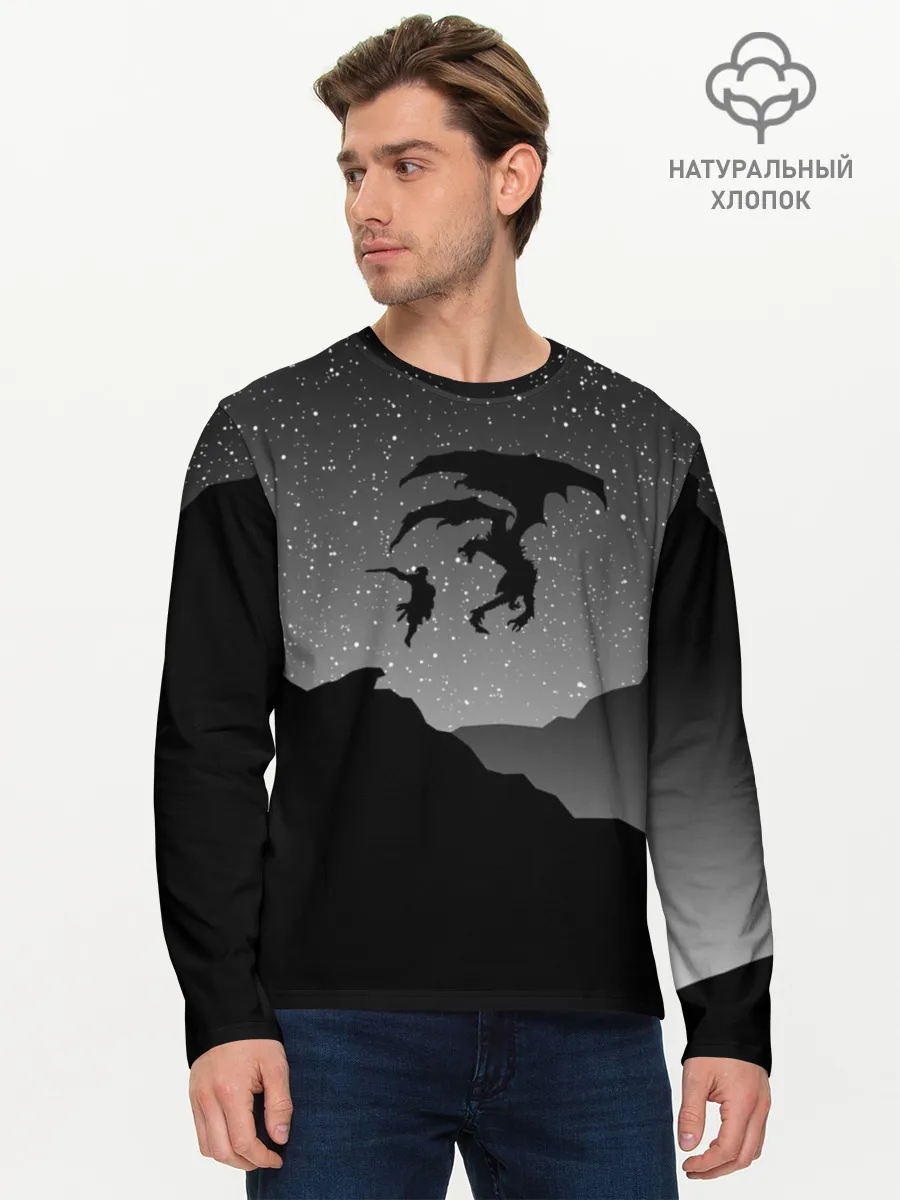 Мужской лонгслив базовый / THE ELDER SCROLLS