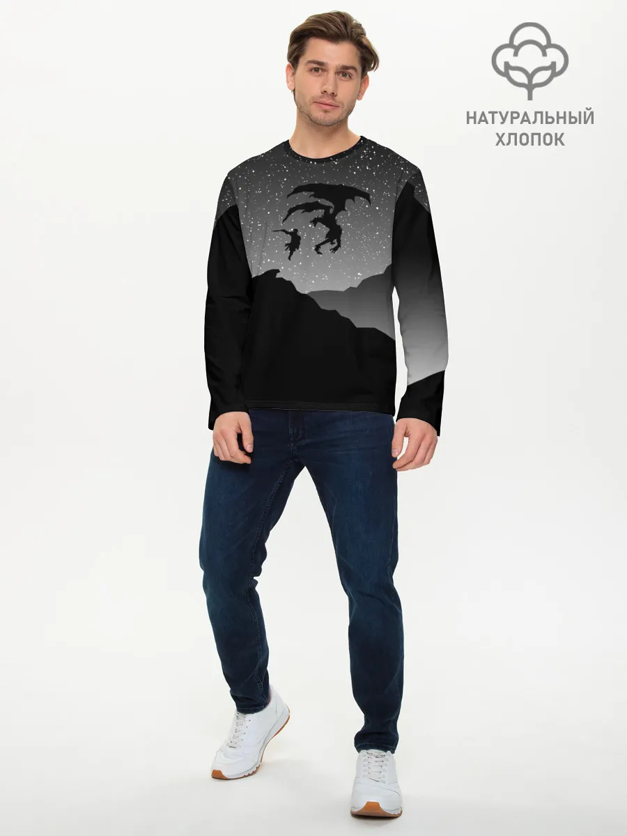 Мужской лонгслив базовый / THE ELDER SCROLLS