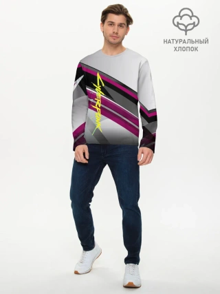 Мужской лонгслив базовый / Cyber Punk 2077