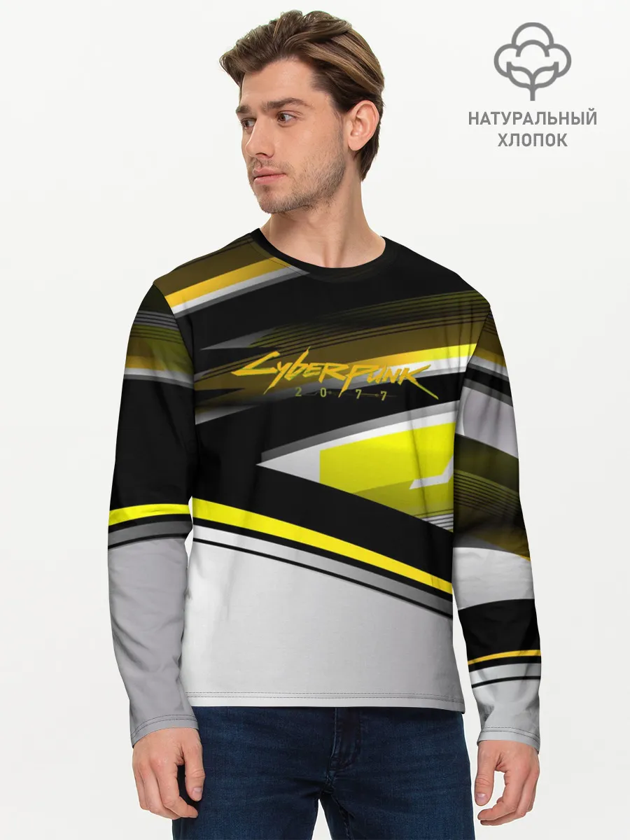 Мужской лонгслив базовый / CyberPunk 2077
