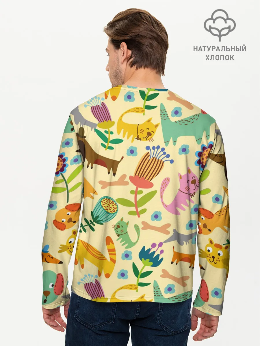 Мужской лонгслив базовый / Самый добрый в мире педиатр