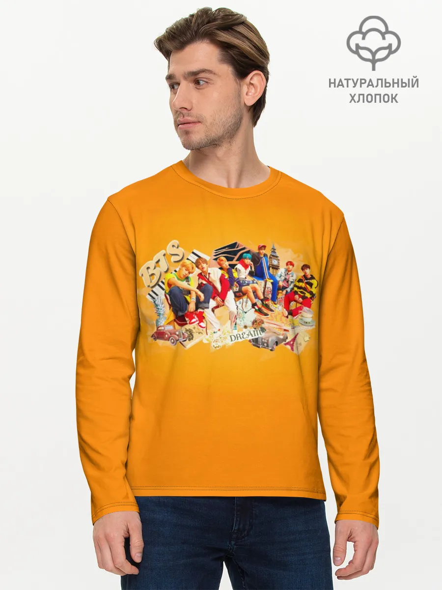 Мужской лонгслив базовый / BTS