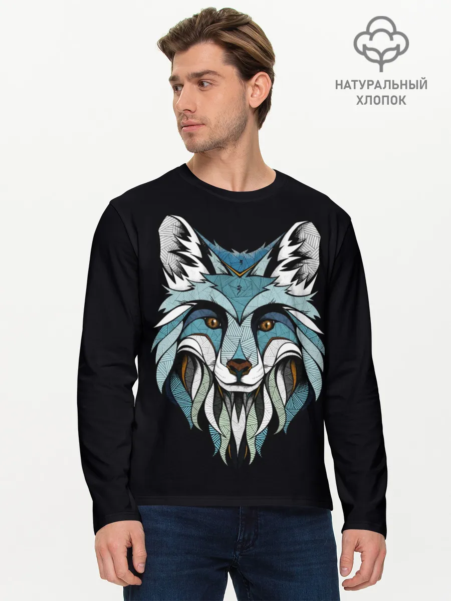 Мужской лонгслив базовый / Лис