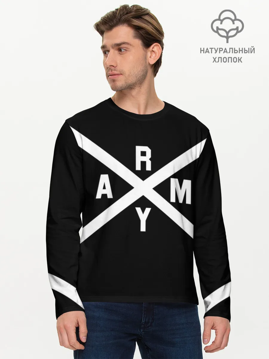 Мужской лонгслив базовый / BTS ARMY