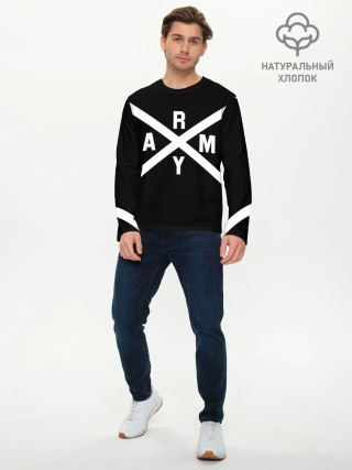 Мужской лонгслив базовый / BTS ARMY