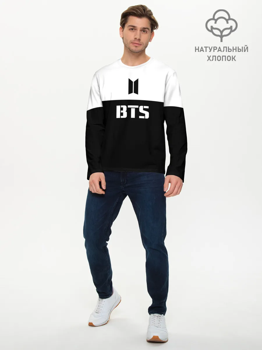 Мужской лонгслив базовый / BTS