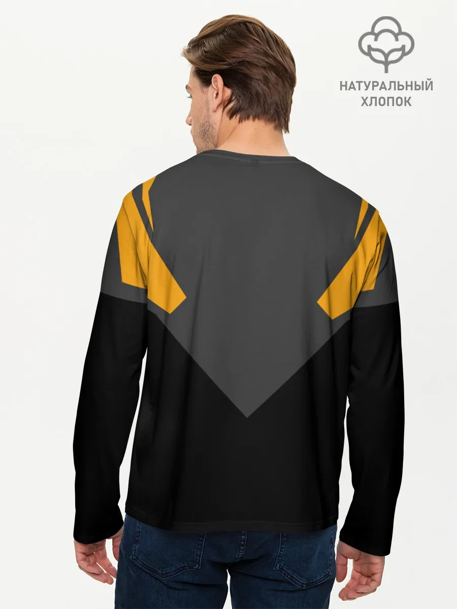 Мужской лонгслив базовый / Хвост Феи абстрация