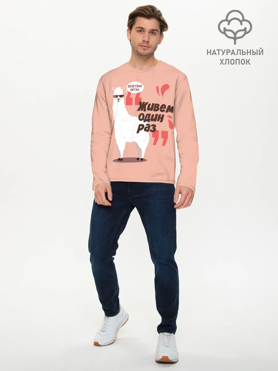 Мужской лонгслив базовый / Действуй детка