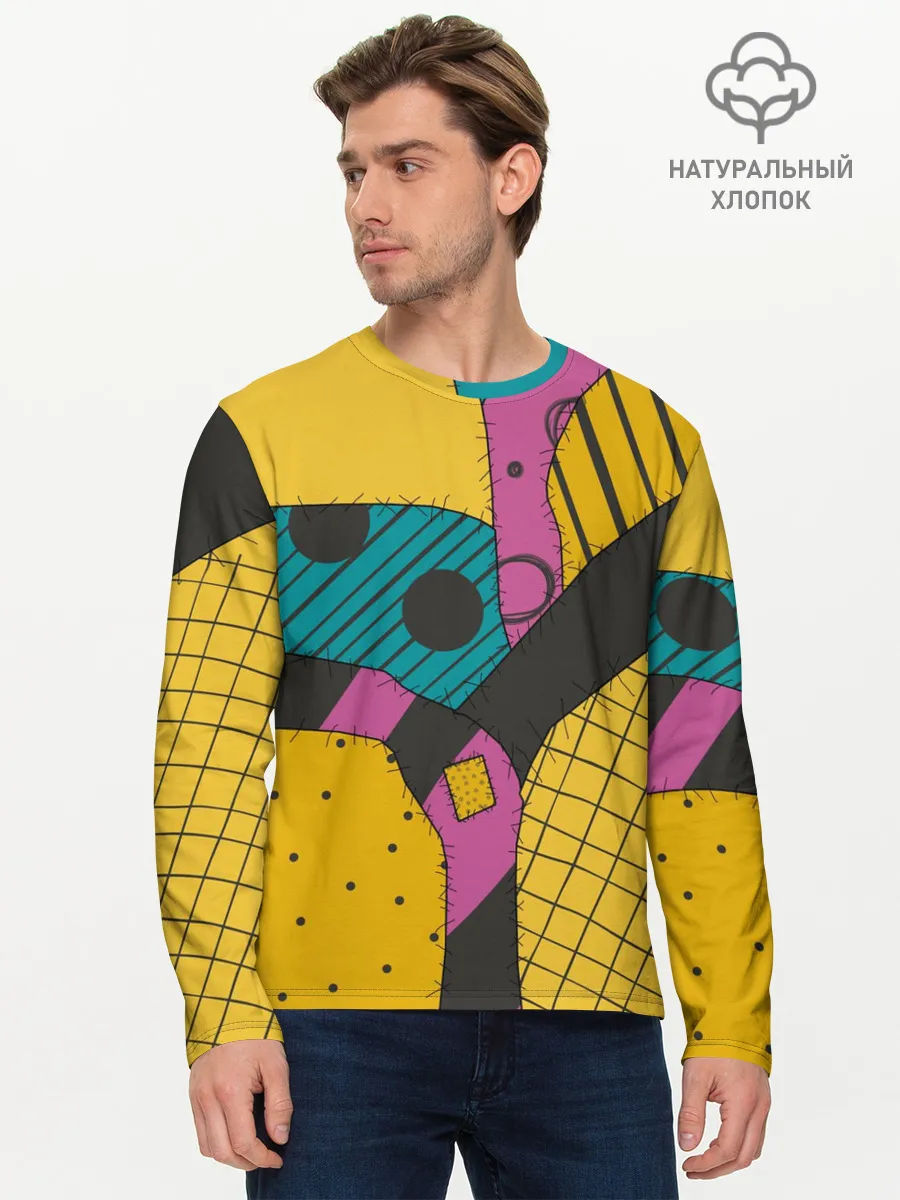 Мужской лонгслив базовый / кошмар перед рождеством Салли