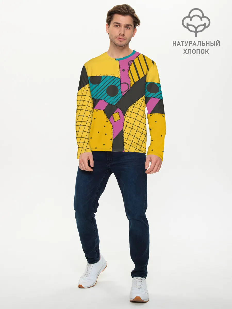 Мужской лонгслив базовый / кошмар перед рождеством Салли