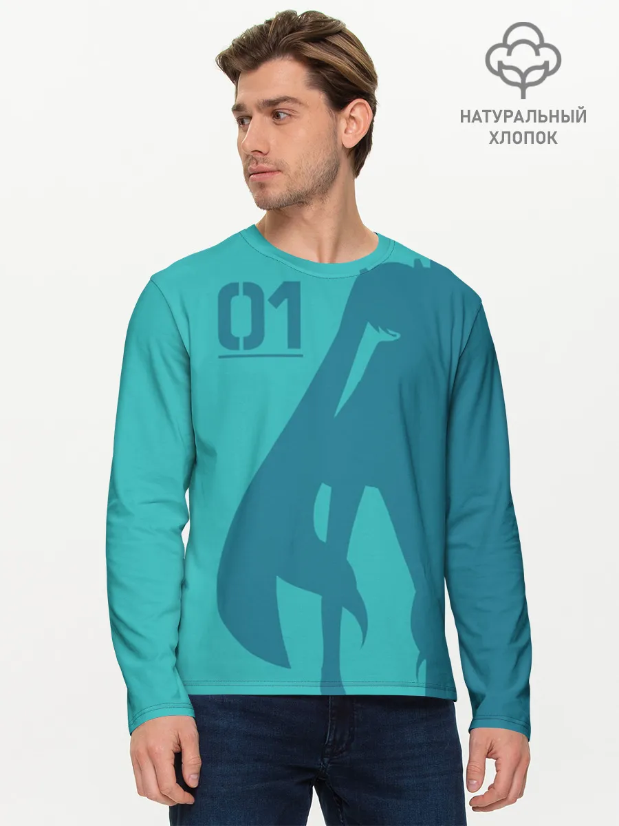 Мужской лонгслив базовый / Хацуне Мику 01