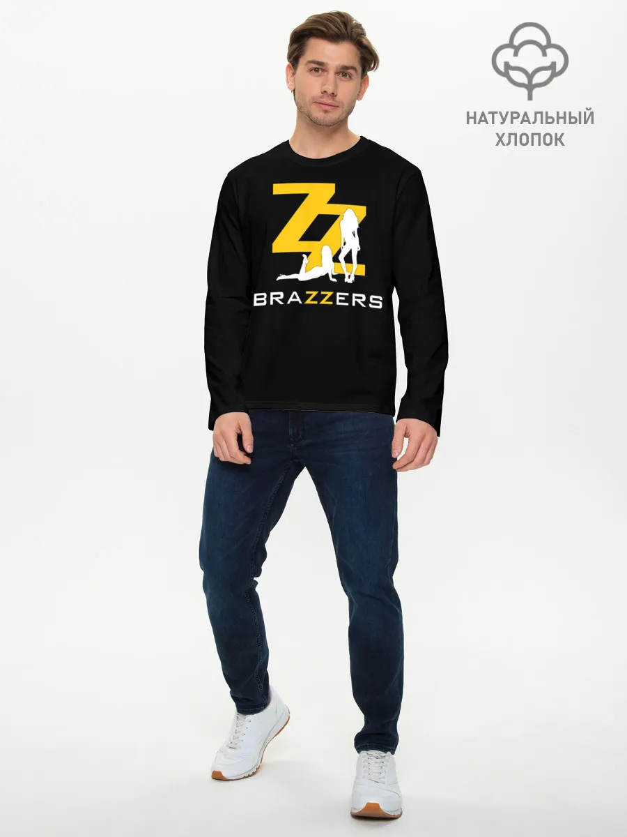 Мужской лонгслив базовый / BRAZZERS