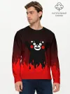 Мужской лонгслив базовый / Kumamon горит