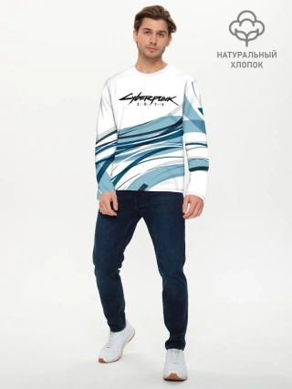 Мужской лонгслив базовый / CYBERPUNK 2077