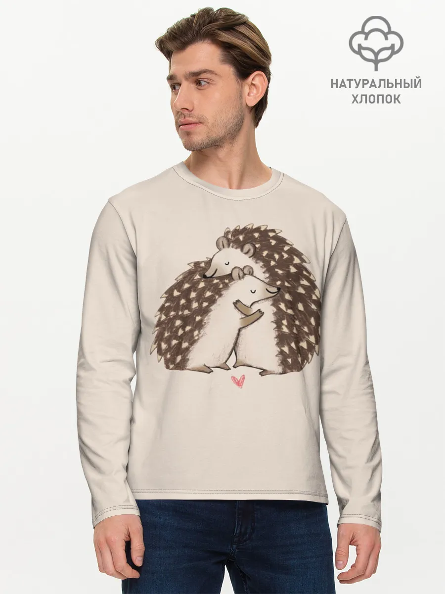 Мужской лонгслив базовый / Любовь Ежиков