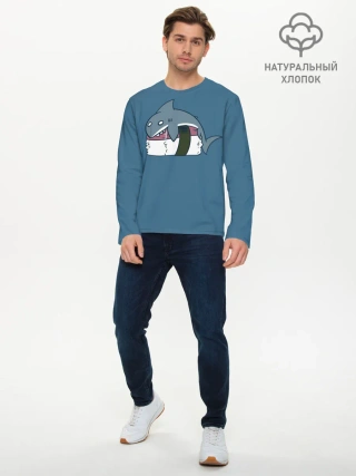 Мужской лонгслив базовый / Суши