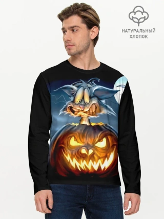 Мужской лонгслив базовый / Halloween