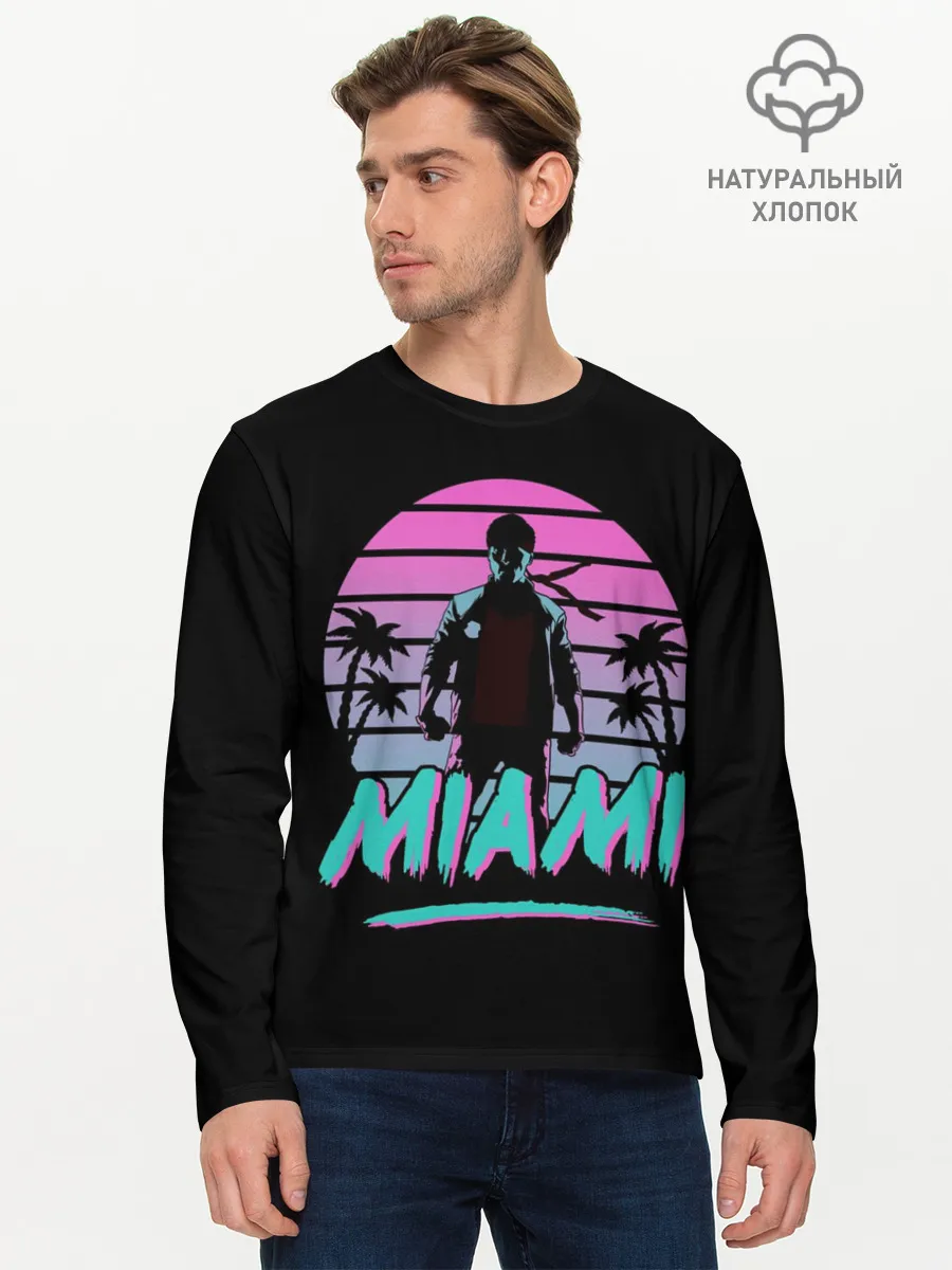 Мужской лонгслив базовый / Майами
