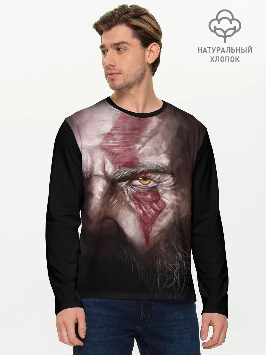 Мужской лонгслив базовый / God of War