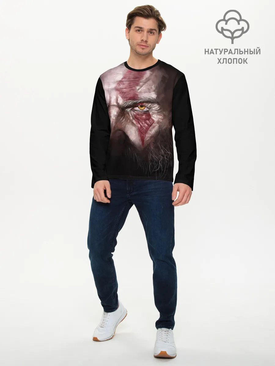 Мужской лонгслив базовый / God of War