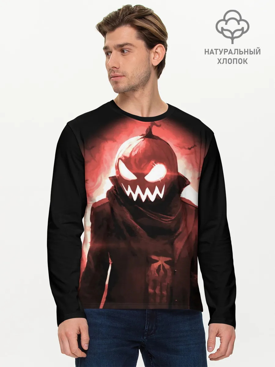 Мужской лонгслив базовый / Тыква