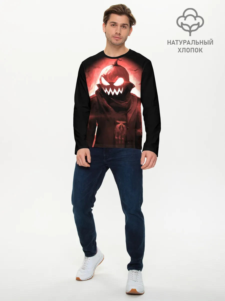 Мужской лонгслив базовый / Тыква