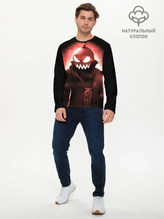 Мужской лонгслив базовый / Тыква