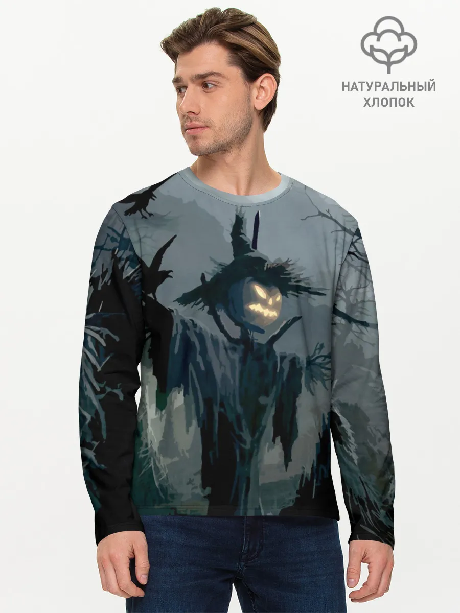 Мужской лонгслив базовый / Halloween