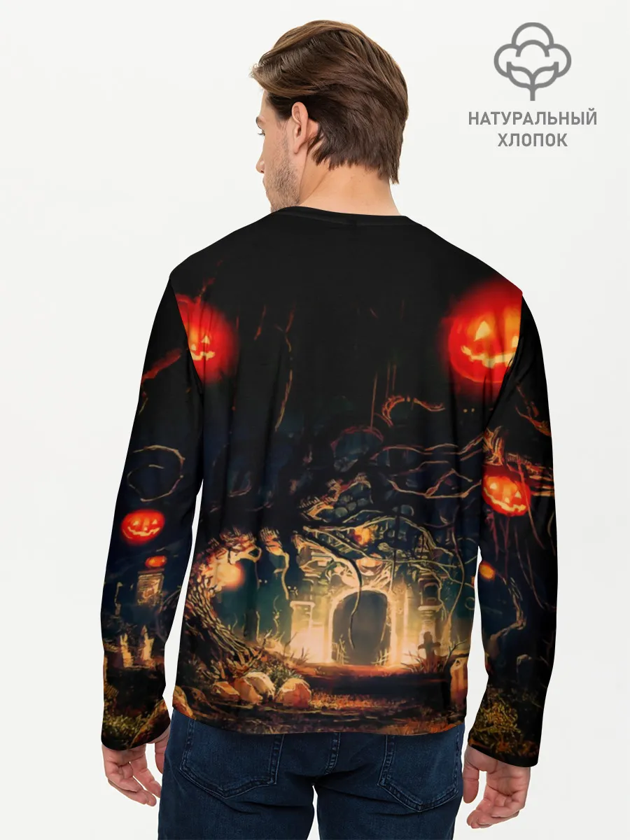 Мужской лонгслив базовый / Halloween