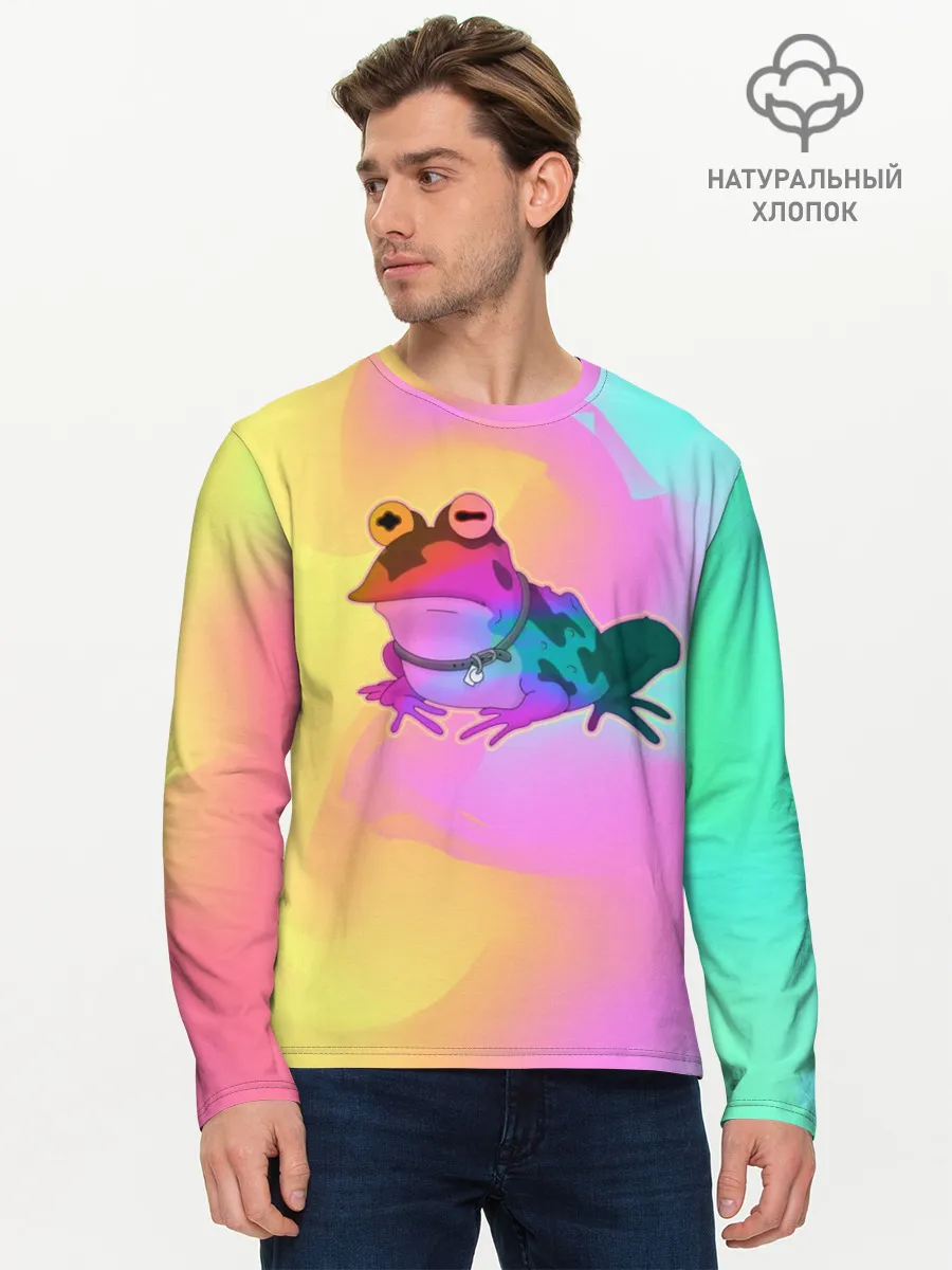 Мужской лонгслив базовый / Кислотная Гипножаба