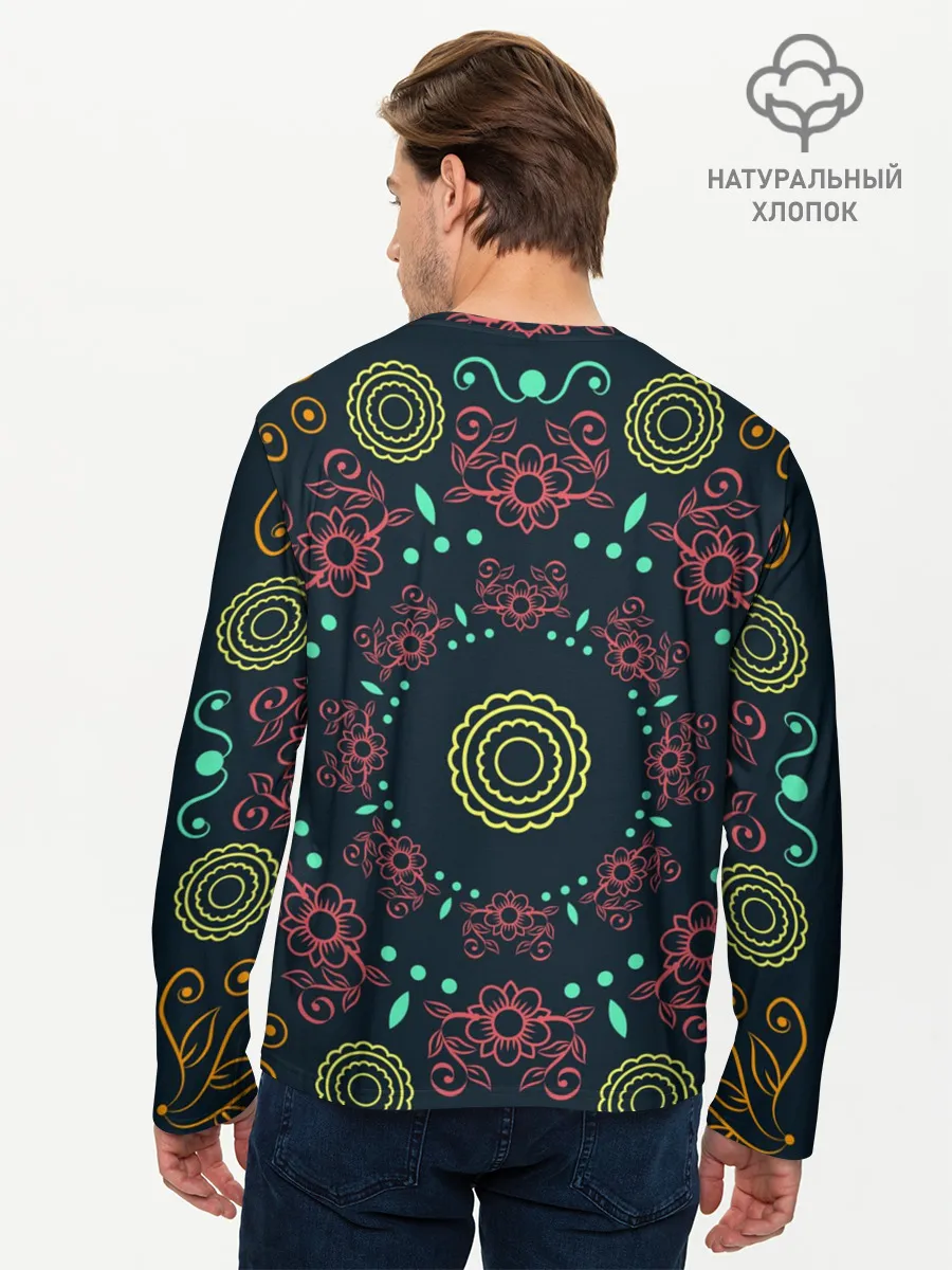 Мужской лонгслив базовый / Ornamental death