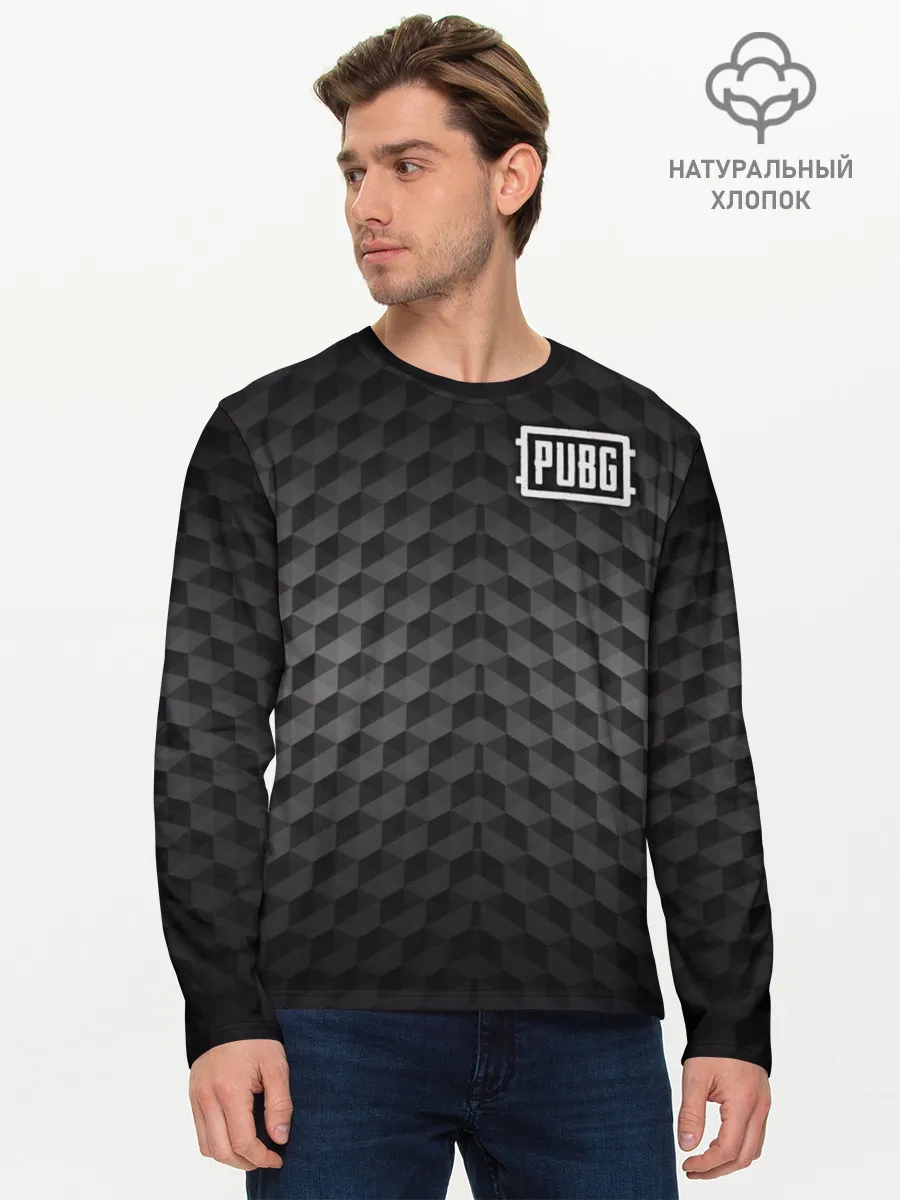 Мужской лонгслив базовый / PUBG Carbon
